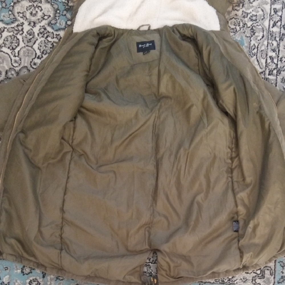 NWOT Brave Soul Olive Parka Coat - Picture 10 of 17